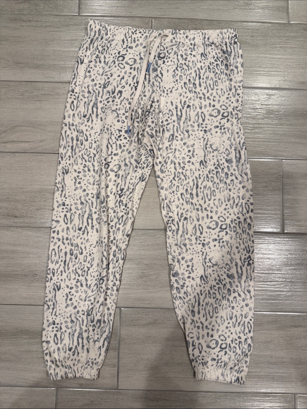 P.J. Salvage Women's Pajama Bottoms in Cream and Gray